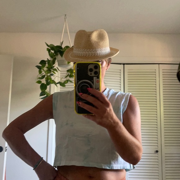 Straw Fedora Hat - Picture 2 of 2